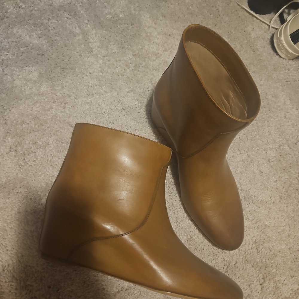 Gabriela Hearst Gorkin leather ankle wedge boots - Picture 5 of 5
